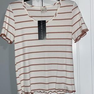 Boutique button t-shirt